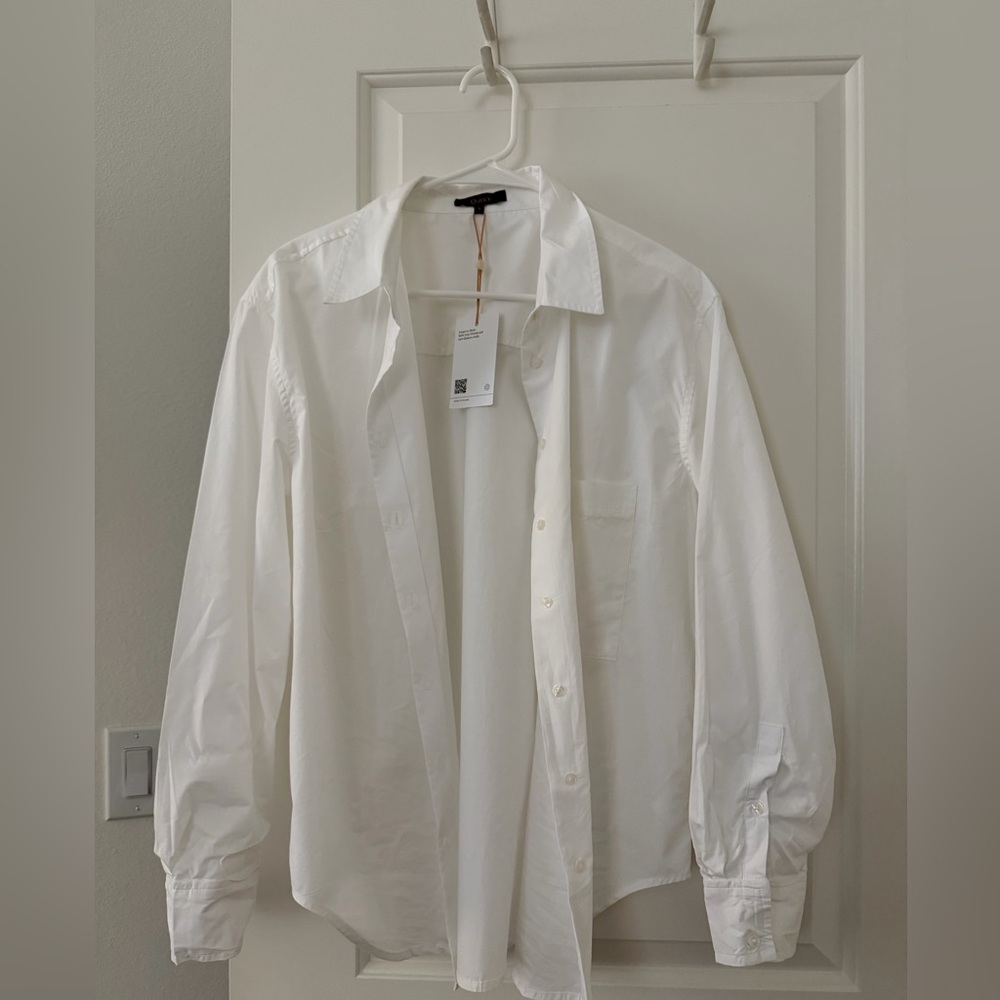 Quince 100% cotton White Button-Front Shirt